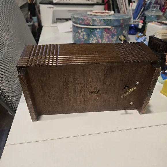 Vintage MCM Japanese Wooden Jewelry Box with Ballerina - Picture 3 of 4